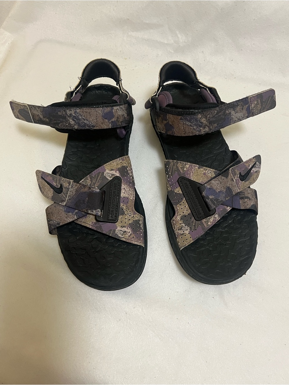 Nike Women’s Purple Camo Adjustable Sport Sandals